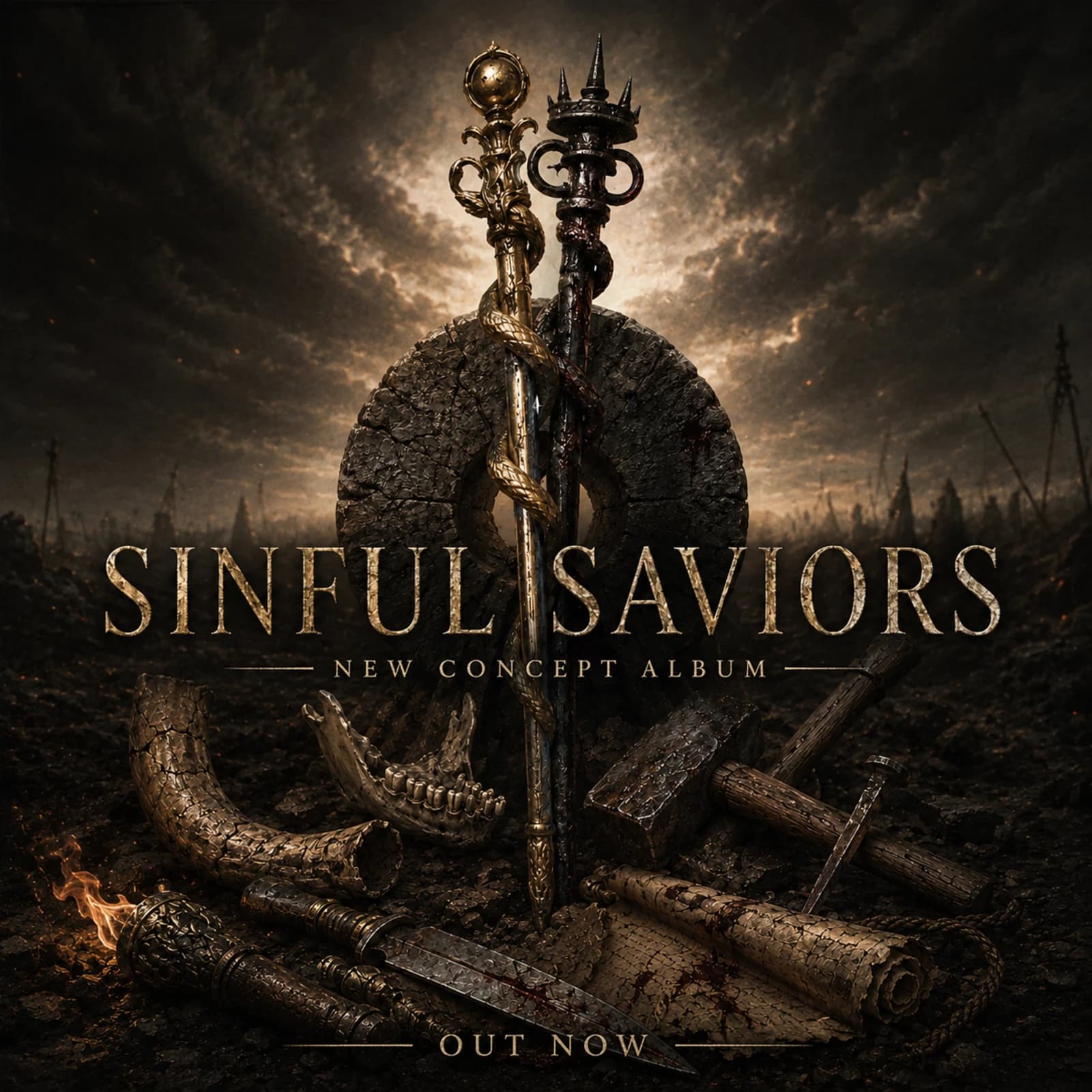 Sinful Saviors square album artwork